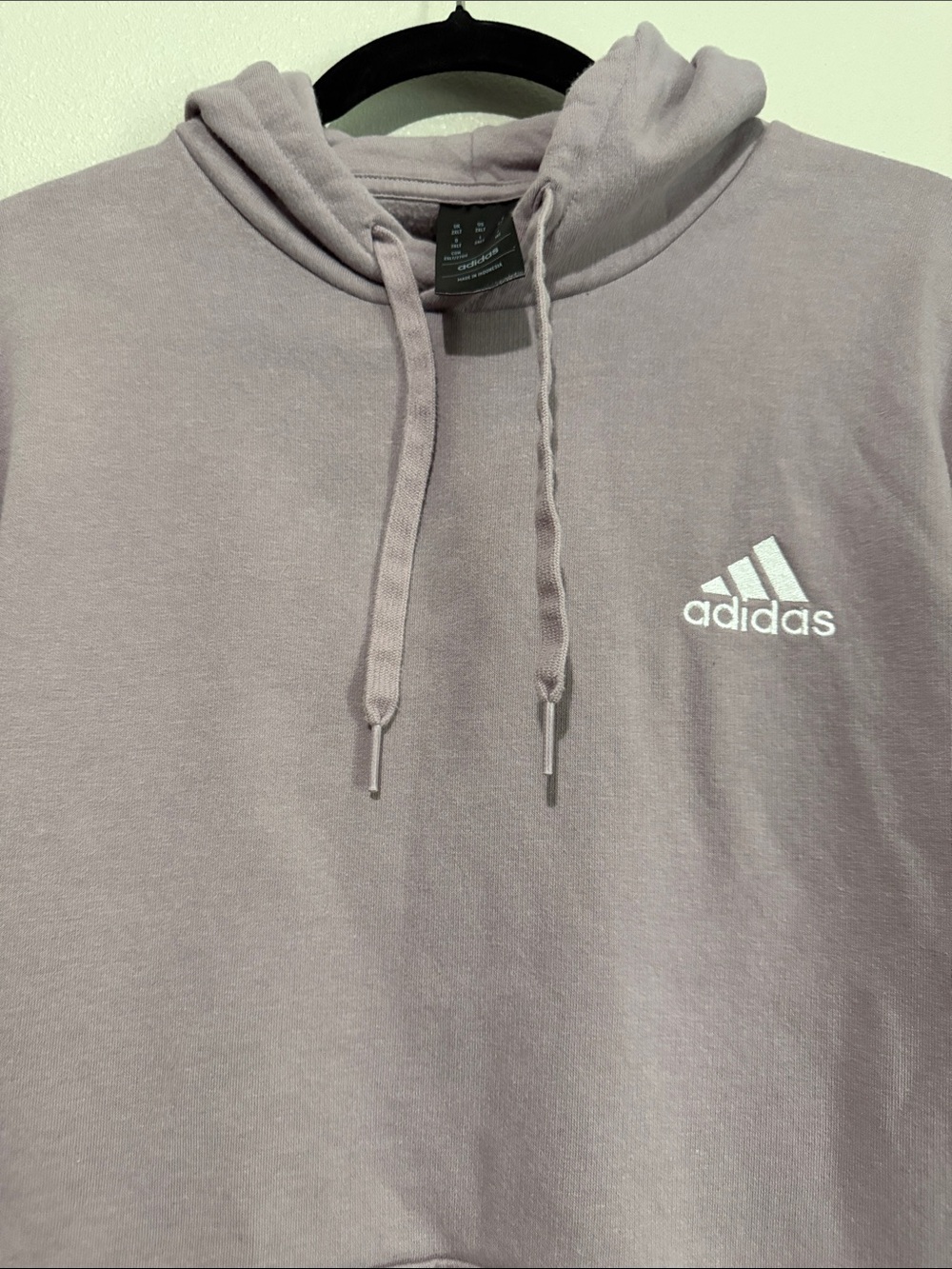adidas Lavender Pullover Hoodie with Logo - Picture 3 of 5